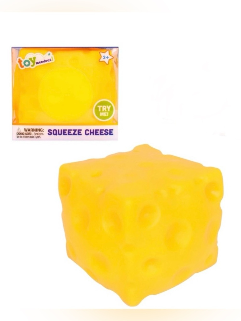 NEW Toymendous Fun Size Squeeze Cheese 🧀 Squishy